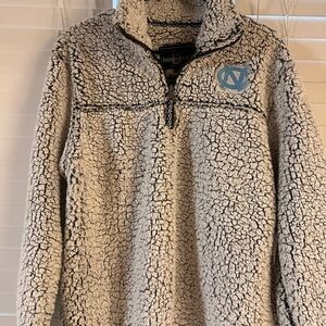 Boxercraft Fleece Pullover with Black and White Pattern